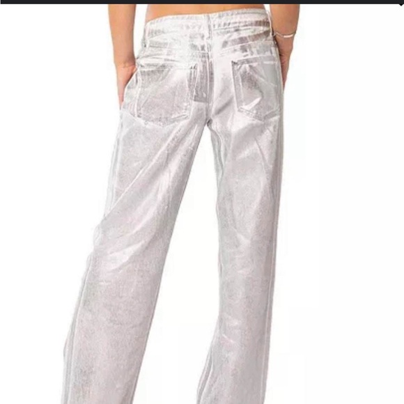 White and silver jeans - Picture 2 of 2